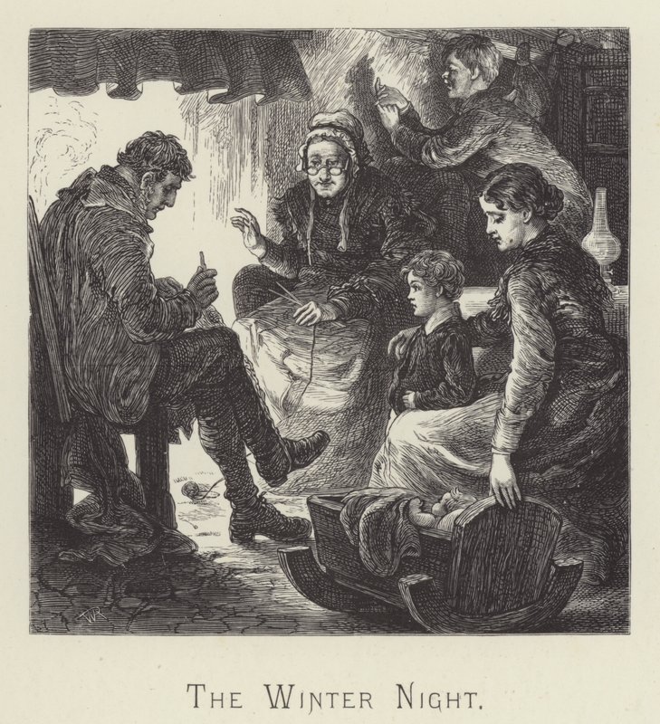 A noite de inverno (gravura) de English School