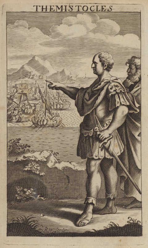 Teístocles, político ateniense e general (gravura) de English School