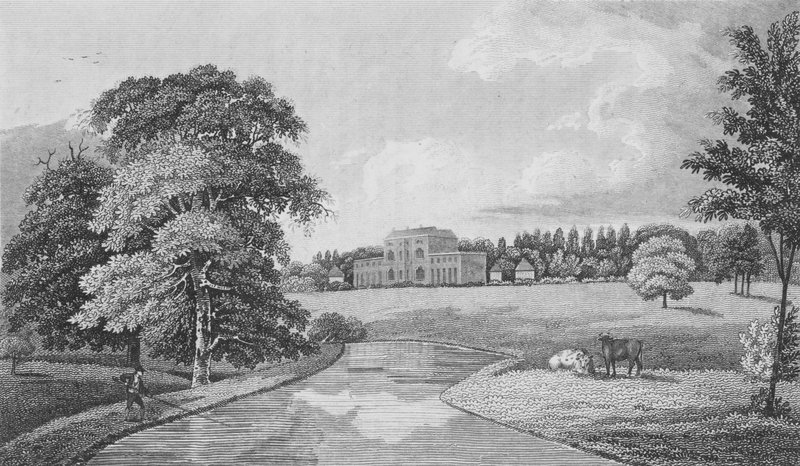 Theobalds, Hertfordshire (gravura) de English School