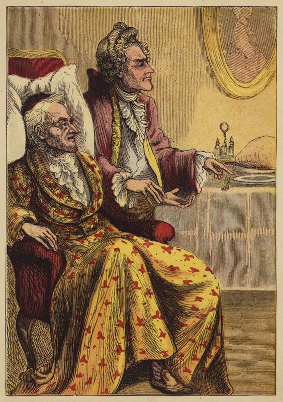 There Was An Old Man Of Tobago (gravura colorida) de English School
