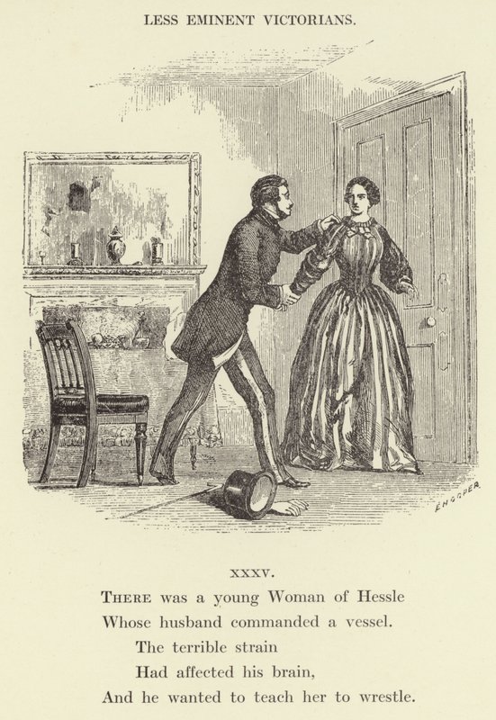 Havia uma jovem mulher de Hessle (gravura) de English School