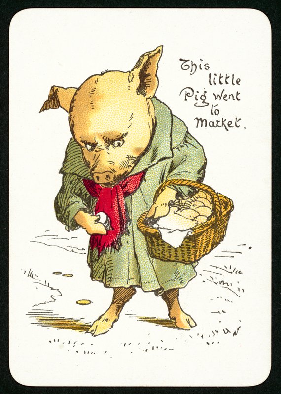 Este Porquinho foi para o mercado (cor litho) de English School