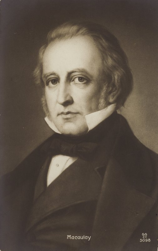 Thomas Babington Macaulay (1800-1859), político e historiador inglês (litografia) de English School