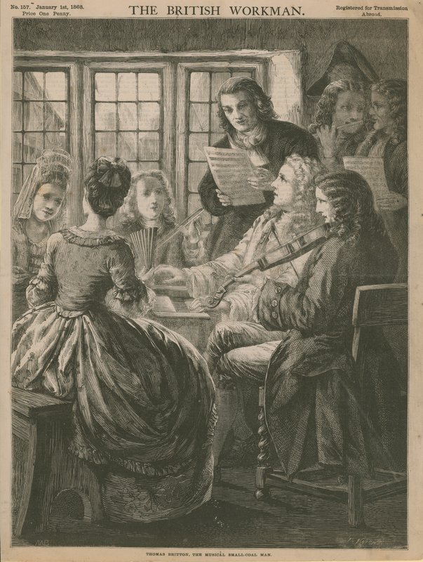 Thomas Britton, o homem musical de carvão pequeno de English School