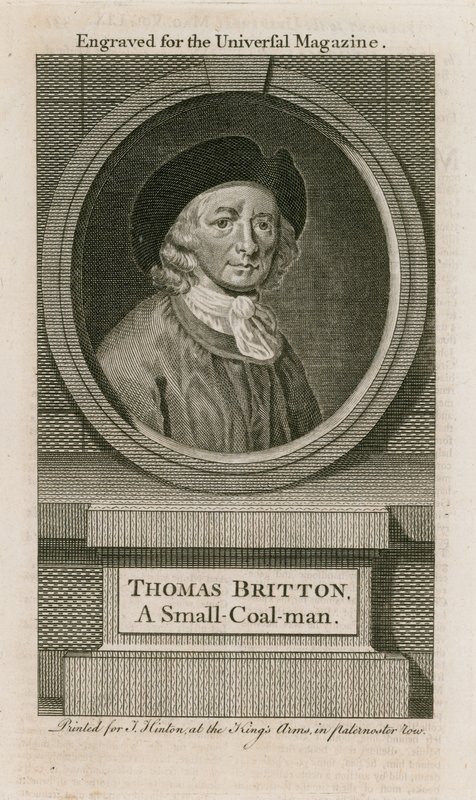 Thomas Britton, o pequeno homem de carvão musical de English School