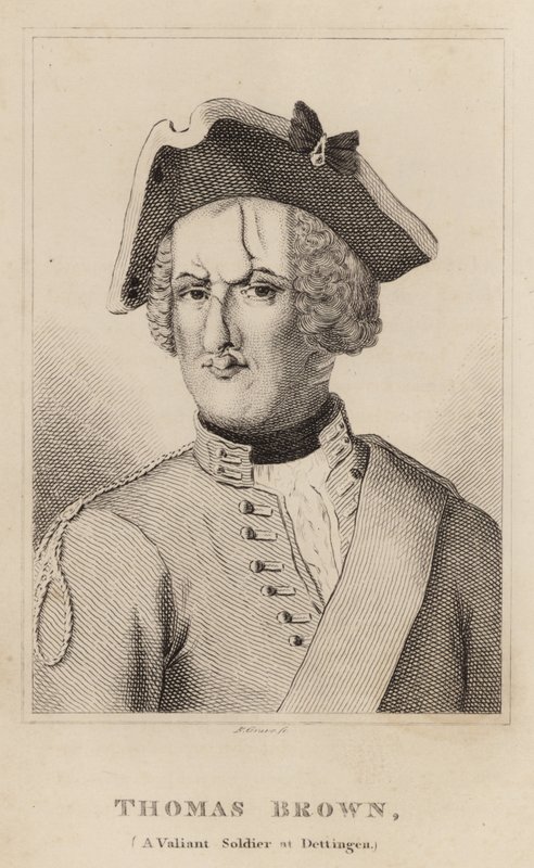 Thomas Brown, um soldado valente em Dettingen de English School