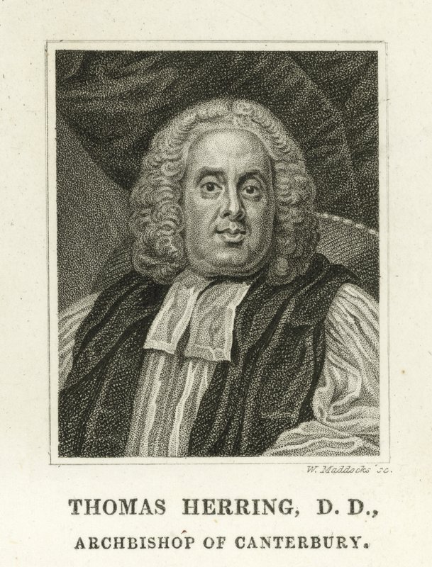 Thomas Herring, Arcebispo de Canterbury (gravura) de English School