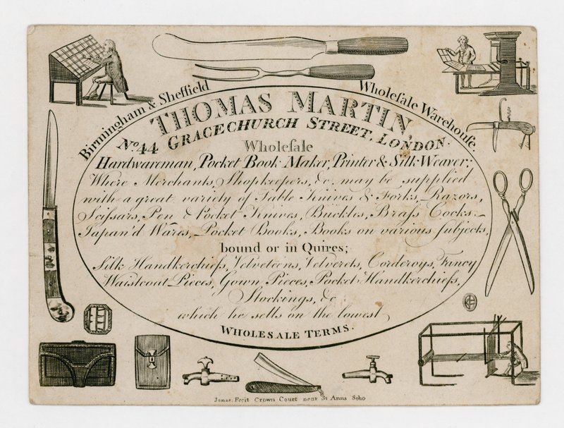 Thomas Martin, cartão comercial de English School