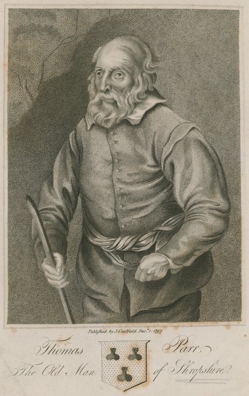 Thomas Parr, o velho homem de Shropshire de English School