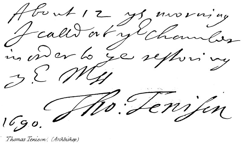 Thomas Tenison, (arcebispo) de English School