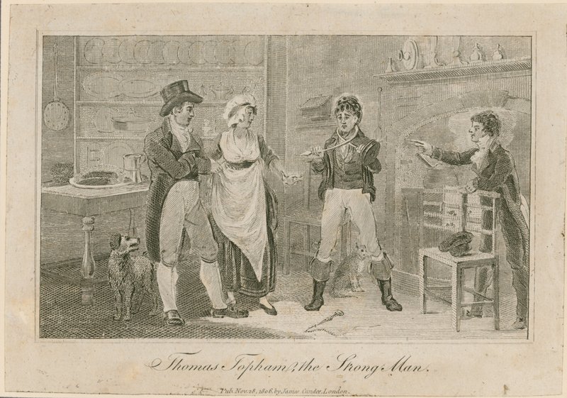 Thomas Topham, o homem forte de Islington de English School