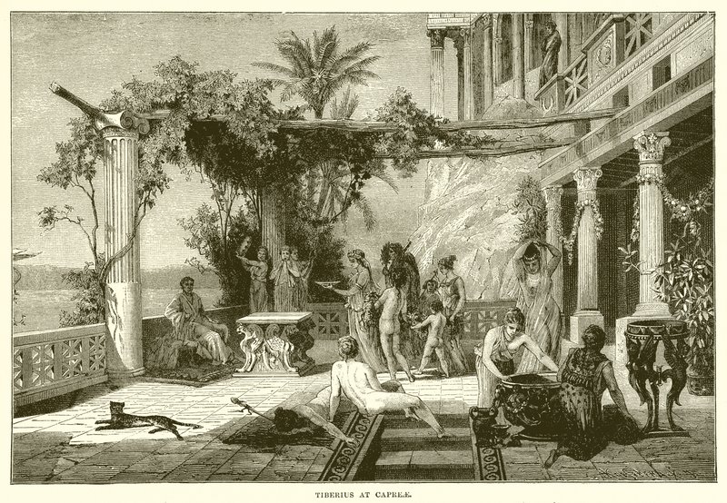 Tiberius em Capreae de English School