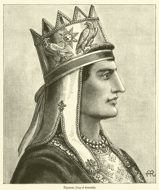 Tigranes, rei da Arménia (gravura) de English School