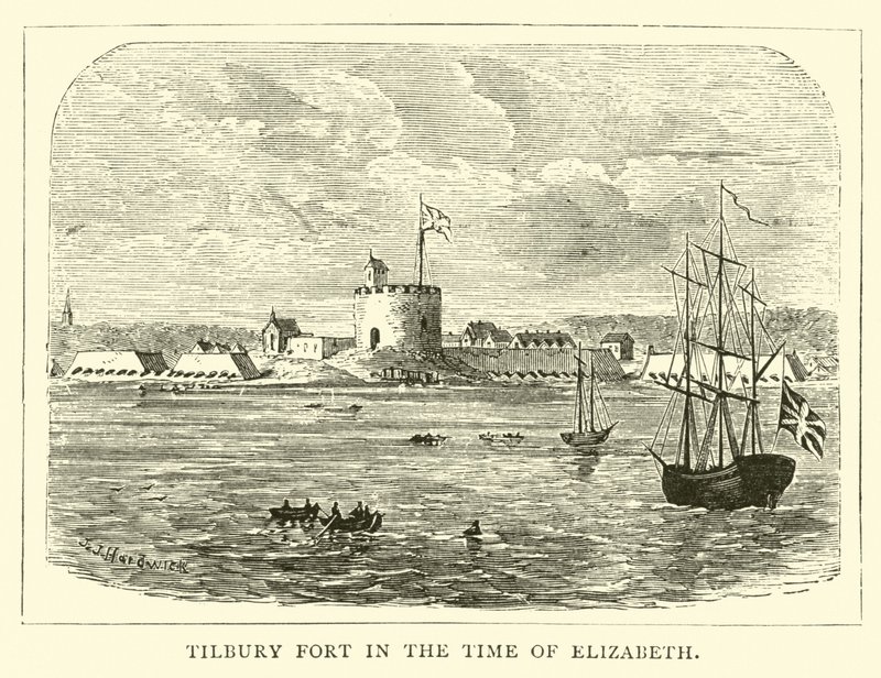 Tilbury Fort no tempo de Elizabeth de English School