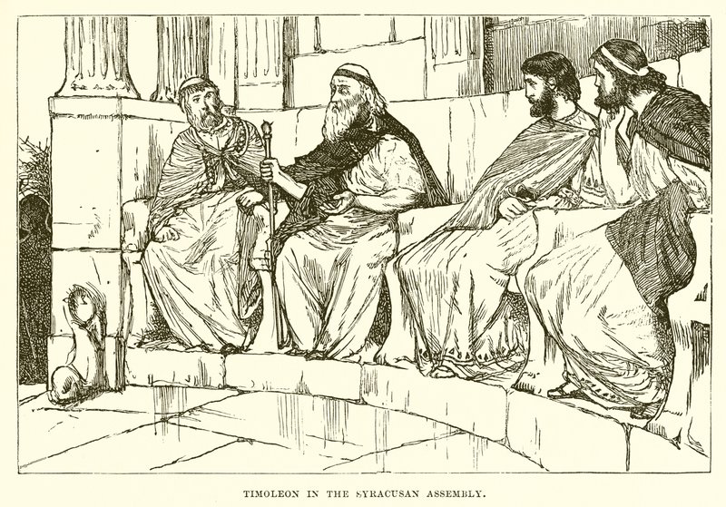 Timoleão na assembléia de Siracusa de English School