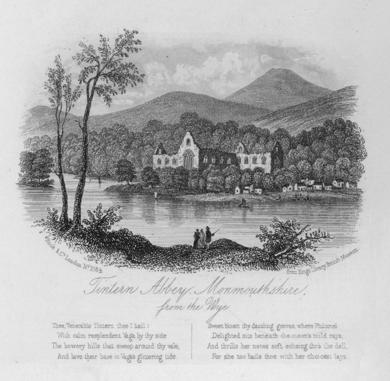 Abadia de Tintern, Monmouthshire, do Wye de English School