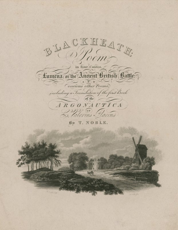 Página de título para Blackheath de English School