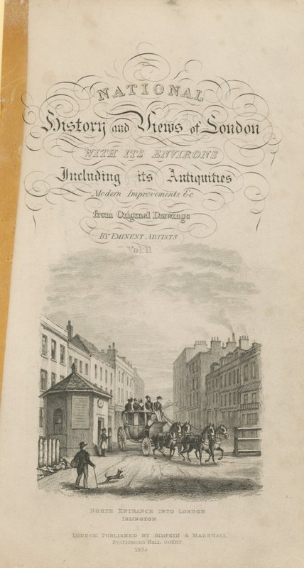 Página de título da História Nacional e das Visões de Londres de English School
