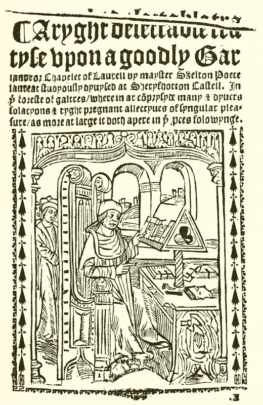 Página de rosto de John Skeltons Goodly Garlande de English School