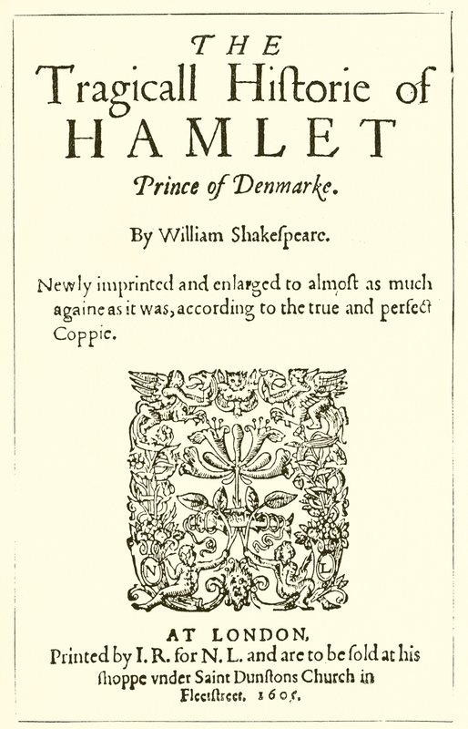 Página de título de Shakespeares Hamlet de English School