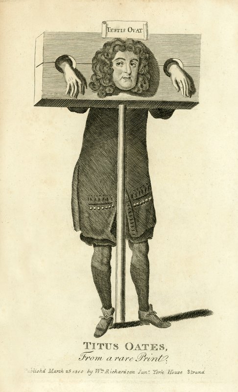 Titus Oates, pelourinho de English School