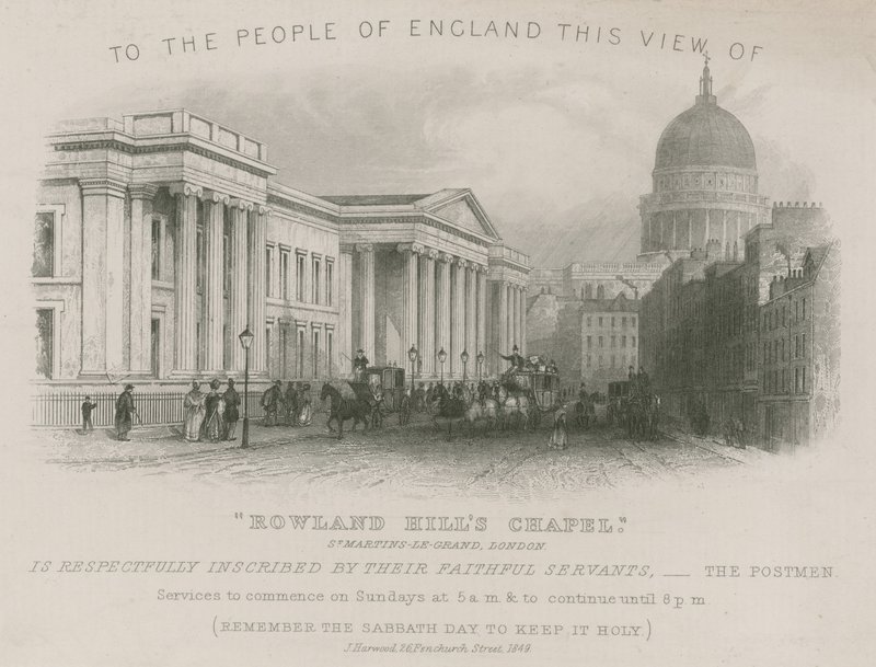 Para o povo da Inglaterra essa visão da capela de Rowland Hills de English School