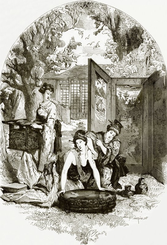 WC de uma senhora japonesa de English School