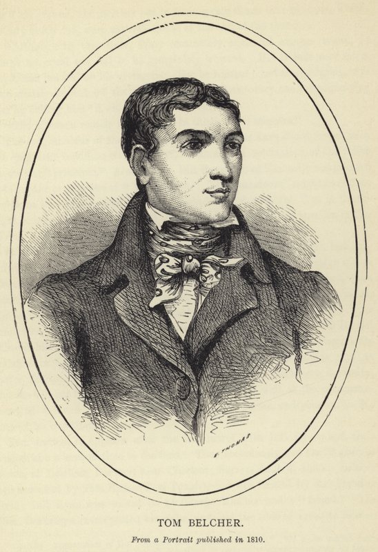 Tom Belcher, de um retrato publicado em 1810 de English School
