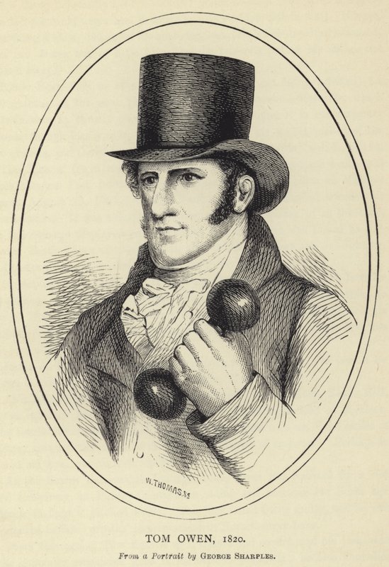 Tom Owen, 1820, de um retrato por George Sharples de English School