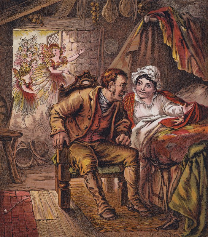 Tom Thumb (litografia a cores) de English School