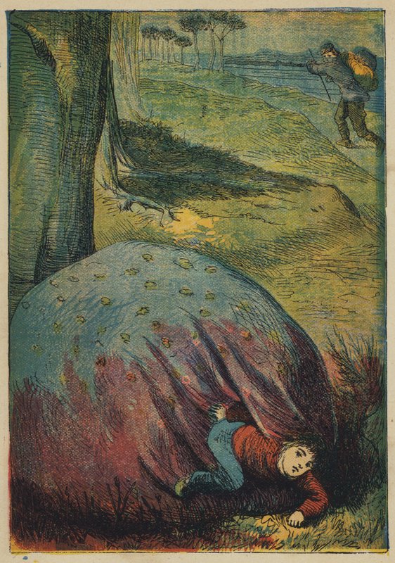 Tom Thumb e o Tinker (litografia a cores) de English School