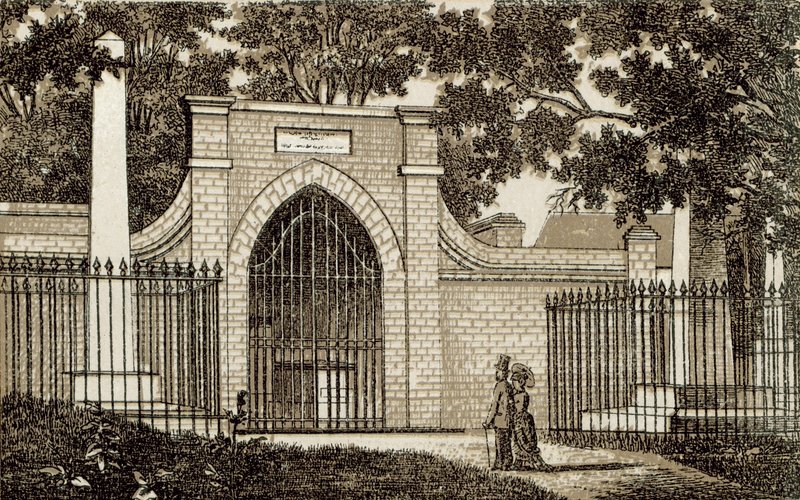 Túmulo de Washington, Monte Vernon (Litho) de English School