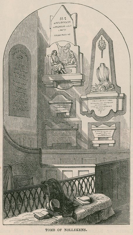 Túmulo do artista Joseph Nollekens, Paddington Church, Londres de English School