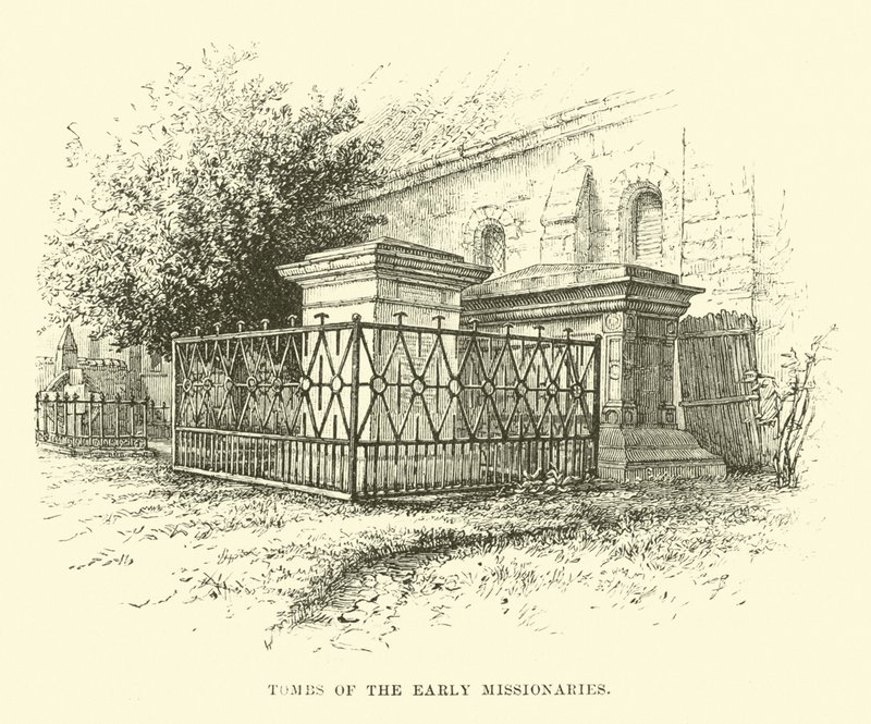 Tumbas dos primeiros missionários de English School