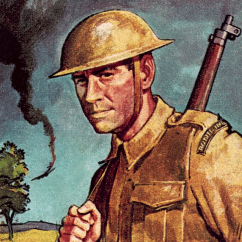 Tommy Atkins, o apelido de um soldado privado no exército britânico de English School