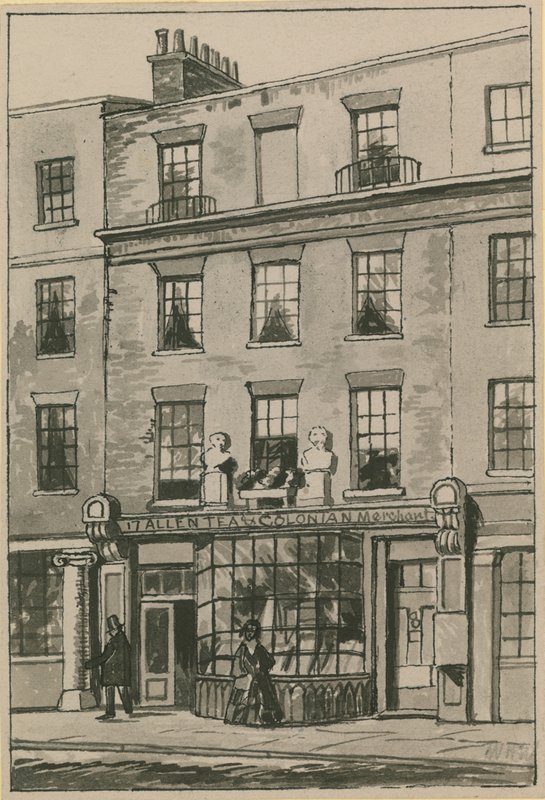 Casa de café Toms, 17 Russell Street, Covent Garden (wc no papel) de English School