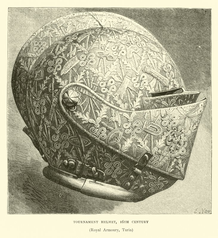 Capacete de Torneio, século XVI de English School