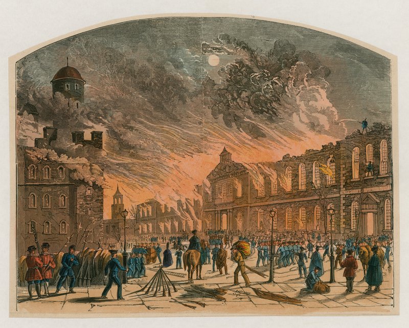 Torre do Incêndio de Londres, 1841 de English School