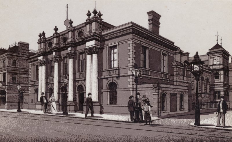Prefeitura, Cardiff (litho) de English School