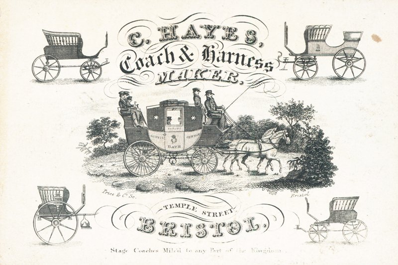 Cartão de comércio, C Hayes de English School