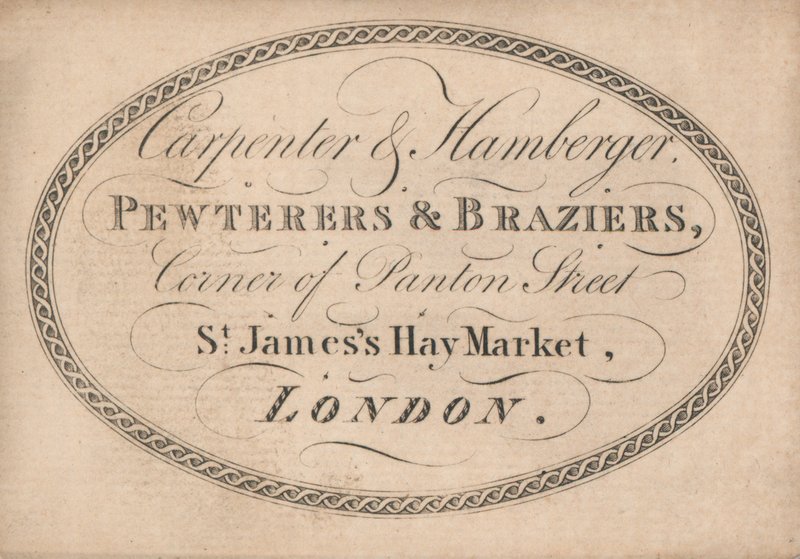 Cartão de comércio, carpinteiro e Hamberger de English School