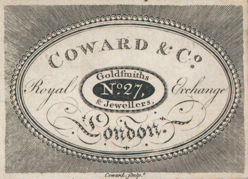 Cartão de comércio, Coward & Co de English School