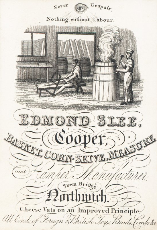 Cartão de comércio, Edmond Slee de English School