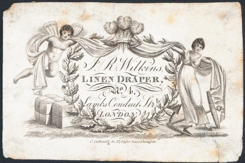 Cartão de comércio, FR Wilkins de English School