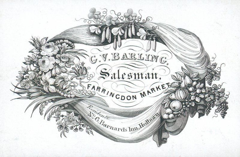 Cartão de comércio, GV Barling de English School