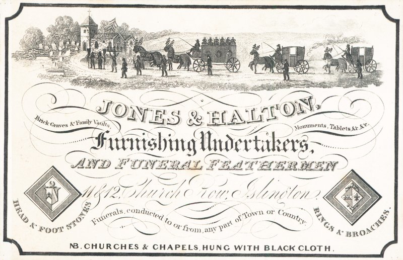 Cartão de comércio, Jones & Halton de English School