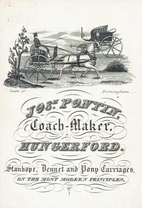 Cartão de comércio, Joseph Pontin de English School