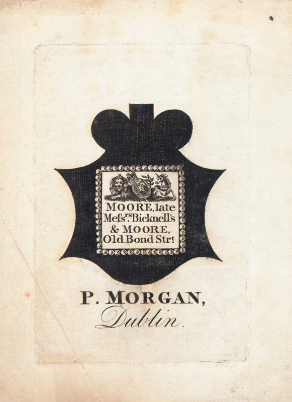 Cartão de comércio, P Morgan de English School