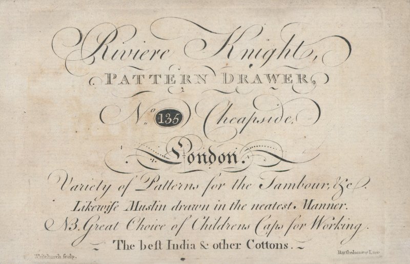 Cartão de comércio, Riviere Knight de English School