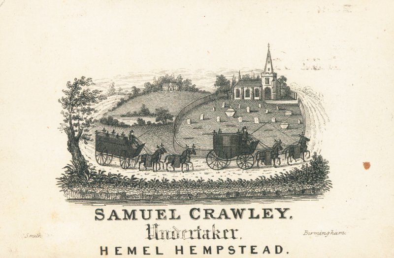 Cartão de comércio, Samuel Crawley de English School